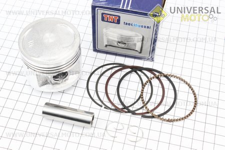 Поршневий комплект (поршень, кільця, палець) CG125см.куб. 56,5мм +0,75 (висота 52 мм, палець 15 мм). TNT (Запчастини на мотоцикл з двигуном CG / UM3262-V08)