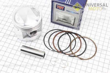 Поршень, кольца, палец комплект 125см3 56,5мм + 1,00 (палец 15мм). TNT (Мотоциклы CG125-250 / UM3262-V09)