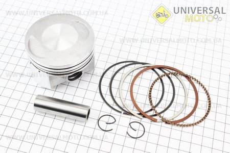 Поршневий комплект (поршень, кільця, палець) CG250см.куб. 67мм +0,25 (висота 46мм, палець 16мм). Китай (Запчастини на мотоцикл з двигуном CG / UM3262-V10)