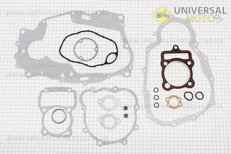 Прокладка двигуна CGB-200см.куб.-63,5мм, комплект 18 деталей. GX-Viper (Запчастини на мотоцикл з двигуном CG / UM3262-V20)