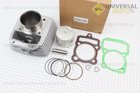 Цилиндро поршневой комплект (цпг) 150см3 62мм (палец 15мм). B-cycle (Мотоциклы CG125-250 / UM3262-V29)
