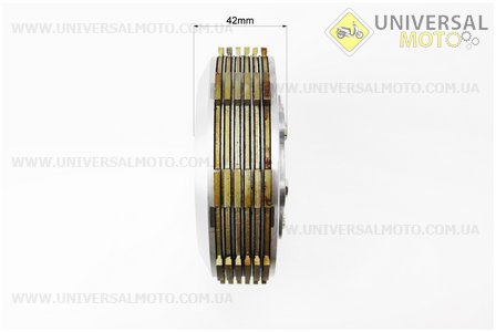 Сцепление в сборе (6 болтов) ZUBR/F5. ZHENGHE (Мотоциклы CG125-250 / UM3262-V37)