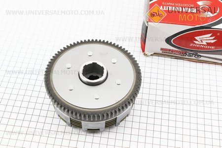 Сцепление в сборе (6 болтов) ZUBR/F5. ZHENGHE (Мотоциклы CG125-250 / UM3262-V37)