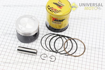 Поршень, кольца, палец, комплект 150см3 62мм STD (палец 15мм) (тефлоновое покрытие). TMMP (Двигатель CG / UM3262-V56)