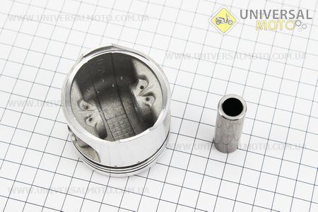 Поршень комплект CG125cc 56,5 мм +0,50 (висота 49 мм, палець 15 мм). DHOK (Запчастини на мотоцикл з двигуном CG / UM3263-V09)