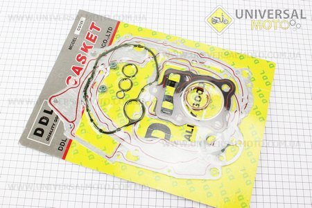 Прокладки двигуна CG-125см.куб.-56,5мм, комплект 18 деталей (червона нитка). DDL (Запчастини на мотоцикл з двигуном CG / UM3263-V34)