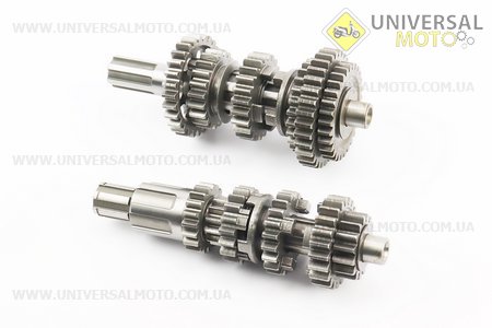 Коробка передач ZUBR (вторинний вал 268мм, два вали з шестернями) СG-200cм3 "вал первинний 11зуб.". Китай (Запчастини на мотоцикл з двигуном CG / UM3263-V52)
