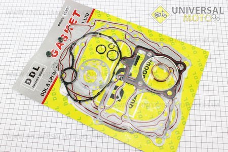 Прокладки двигуна CG-250см.куб.-68мм, комплект 15 деталей (червона нитка). DDL (Запчастини на мотоцикл з двигуном CG / UM3263-V62)