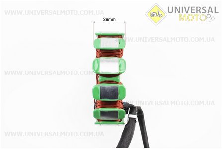 Статор магнето (генератора) (12 котушок "5 проводів"), 200cc. ZHENGHE (Запчастини на мотоцикл з двигуном CG / UM3264-V03)