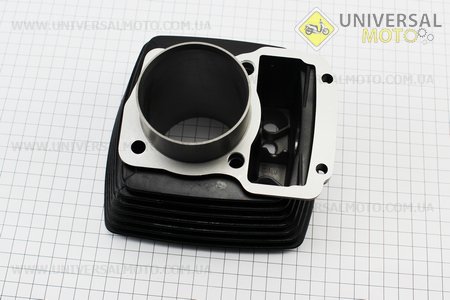 Циліндр, поршень, палець, кільця (Комплект ЦПГ) 200сс-63,5мм (висота циліндра 76 / 105мм) (палець 15мм), чорний. Китай (Запчастини на мотоцикл з двигуном CG / UM3264-V17)