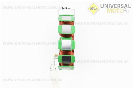 Статор магнето (генератора) (12 котушок роз'єм "тато 3+2"), 150см.куб. (d=88,5мм). Китай (Запчастини на мотоцикл з двигуном CG / UM3264-V30)