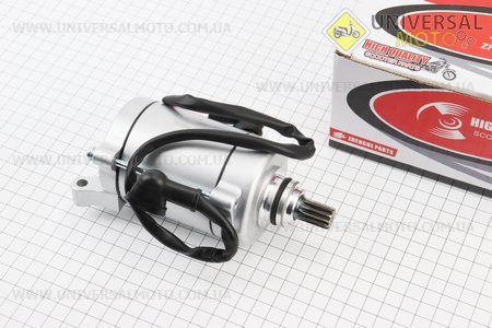 Стартер в зборі (11 шліців) Zubr / F5. ZHENGHE (Запчастини на мотоцикл з двигуном CG / UM3264-V47)