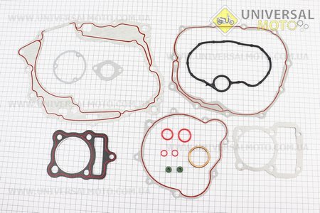 Прокладки двигуна CG-150cc-62мм, комплект 15 деталей. Formula (Запчастини на мотоцикл з двигуном CG / UM3264-V56)