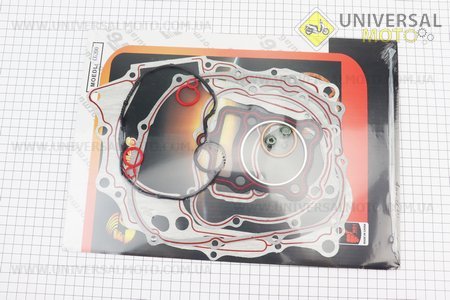 Прокладки двигуна CG-200cc-63,5мм, комплект14 деталей (червона нитка). Formula (Запчастини на мотоцикл з двигуном CG / UM3264-V57)