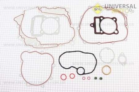 Прокладки двигуна CG-250см.куб.-68мм, комплект 15 деталей (червона нитка). Formula (Запчастини на мотоцикл з двигуном CG / UM3264-V58)