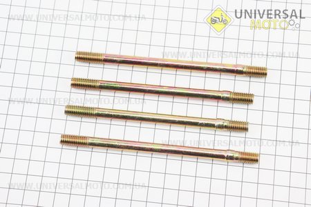 Шпилька циліндра d8мм, комплект 4шт (2шт-122м, 2шт-130мм). Viper (Запчастини на мотоцикл з двигуном CG / UM3264-V69)
