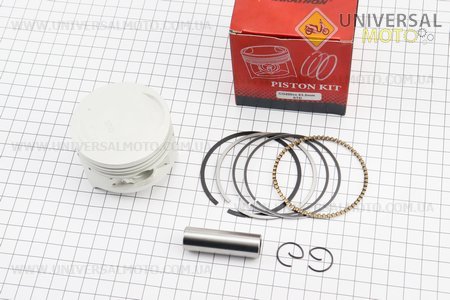 Поршневий комплект (поршень, кільця, палець) CG200см.куб. 63,5мм STD (висота 45мм, палець 15мм). MARATHON (Запчастини на мотоцикл з двигуном CG / UM3264-V75)