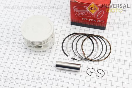 Поршневий комплект (поршень, кільця, палець) CG200см.куб. 63,5мм +0,50 (висота 45 мм, палець 15 мм). MARATHON (Запчастини на мотоцикл з двигуном CG / UM3264-V77)
