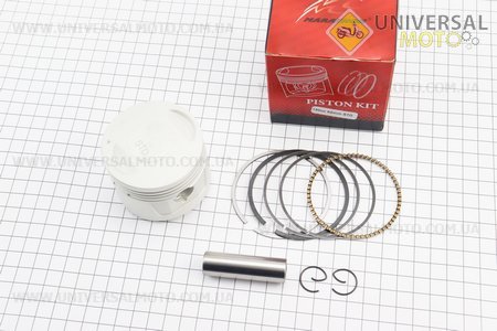 Поршневий комплект (поршень, кільця, палець) CG150см.куб. 62мм STD (висота 49,5мм, палець 15мм). MARATHON (Запчастини на мотоцикл з двигуном CG / UM3264-V80)