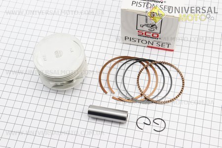 Поршень комплект CG200cc 63,5мм STD (висота 45мм, палець 15мм). Scorpion (Запчастини на мотоцикл з двигуном CG / UM3264-V83)