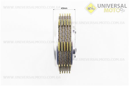 Зчеплення в зборі (4 болти) (з отворами). Китай (Запчастини на мотоцикл з двигуном CG / UM3265-V27)