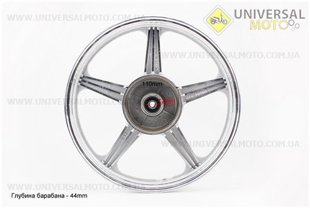 Диск колесный задний мопедный 1.4-14" (с демферными резинками). Китай (Диски / UM3281-V64)