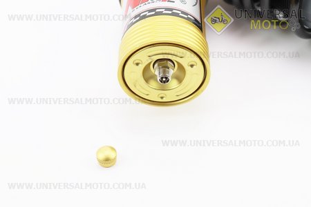 Амортизатор задній GY6 / Honda - 325мм * d63мм (втулка 12мм / вилка 8 мм) газовий регульований, Чорний. NAIDITE (Запчастини на скутер / UM3282-V54)