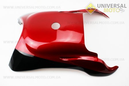 BAOTIAN - BT49QT-12G1 пластик комплект (15 деталей), ЧОРНО - бордовий. Китай (Запчастини на скутер / UM3282-V57)