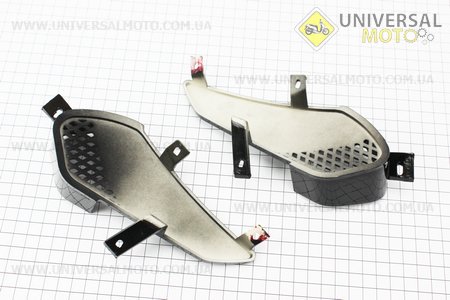 BAOTIAN - BT49QT-12G пластик - вставки бічні пластика заднього бокового комплект лівий прав, ЧОРНИЙ. Китай (Запчастини на скутер / UM3283-V03)