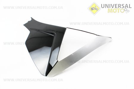 BAOTIAN - BT49QT-12G пластик - вставка пластик передній правий де поворот, ЧОРНО - СІРИЙ. Китай (Запчастини на скутер / UM3283-V06)