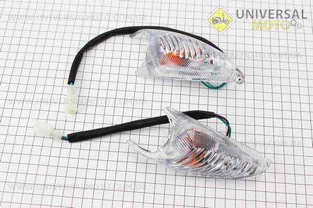 Viper - Navigator пластик - повороти передні в зборі комплект 2шт. Китай (Запчастини на скутер / UM3283-V77)