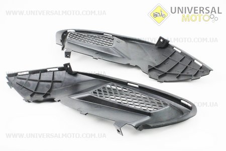 Viper - F1 / F50 пластик - середній бічній лівий + правий комплект 2шт, ЧОРНИЙ. Китай (Запчастини на скутер / UM3284-V04)