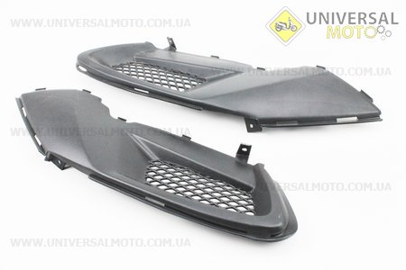 Viper - F1 / F50 пластик - середній бічній лівий + правий комплект 2шт, ЧОРНИЙ. Китай (Запчастини на скутер / UM3284-V04)