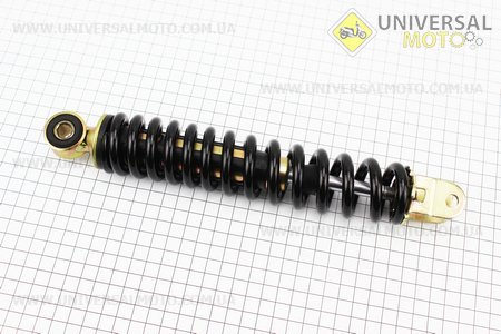 Амортизатор задній GY6 / Honda - 265мм*d38 мм (втулка 10мм / вилка 8 мм), чорний. Formula (Запчастини на скутер / UM3284-V19)
