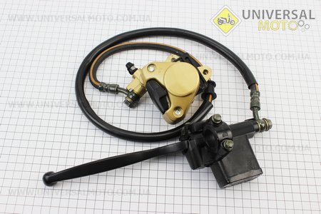 Гальмівна система передня в зборі, тип 2. Китай (Запчастини на скутер / UM3284-V45)