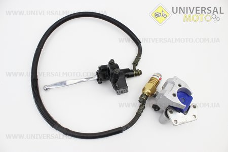Гальмівна система передня в зборі, тип 4. Китай (Запчастини на скутер / UM3284-V77)