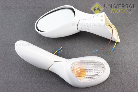 Viper - F50 Дзеркало лев, Прав. комплект БІЛІ. Китай (Запчастини на скутер / UM3285-V30)