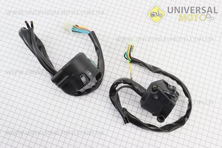 Viper - F1 / F50 Блок кнопок на кермі лівий + правий комплект, тип 2. Китай (Запчастини на скутер / UM3285-V46)