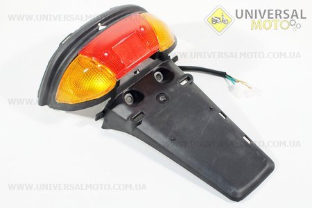 Yamaha JOG NEXT ZONE ліхтар задній з крилом в зборі. Китай (Пластик на японський скутер / UM3290-V64)