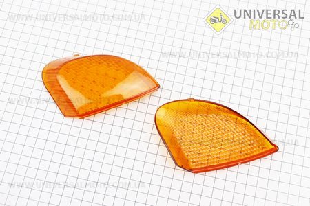 Yamaha JOG POCHE SA-01/04 "скло" - поворотів задніх комплект 2шт, жовті. Китай (Пластик на японський скутер / UM3291-V71)