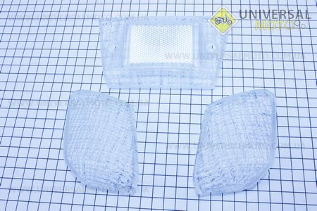 Yamaha JOG ARTISTIC "стекло"- поворотов задних + стопа прозрачные к-кт 3шт