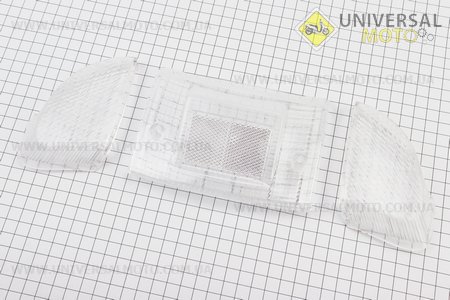 Yamaha JOG POCHE SA-01/08 "скло" - стопа, прозоре + поворотів, прозорі комплект 3шт. Китай (Пластик на японський скутер / UM3291-V97)