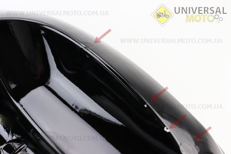 Yamaha VINO SA10J - 2т пластик - комплект фарбовані 11 деталей, ЧОРНИЙ (можливі незначні дефекти фарбування). Китай (Пластик на японський скутер / UM3292-V81)