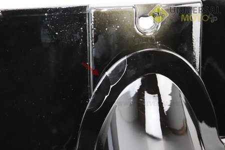 Yamaha VINO SA10J - 2т пластик - комплект фарбовані 11 деталей, ЧОРНИЙ (можливі незначні дефекти фарбування). Китай (Пластик на японський скутер / UM3292-V81)