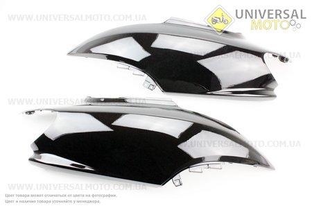 Yamaha JOG SA-16 пластик - верхній бічний лівий і правий комплект 2шт, ЧОРНИЙ. Китай (Пластик на японський скутер / UM3292-V99)