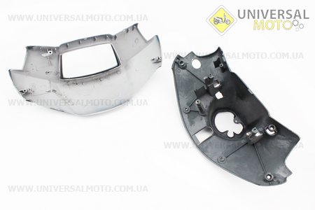 Yamaha AXIS 50/90 пластик - руля передний верхний, нижний комплект 2 штуки "голова". Китай (Пластик / UM3293-V15)