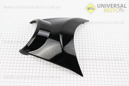 Yamaha BWS125 пластик - накладка дзьоба верхня (під вертикальні фари), ЧОРНИЙ. Китай (Пластик на японський скутер / UM3294-V83)