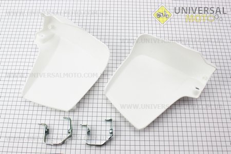 Yamaha GEAR Захист для рук комплект 2шт, БІЛИЙ. Китай (Пластик на японський скутер / UM3296-V24)