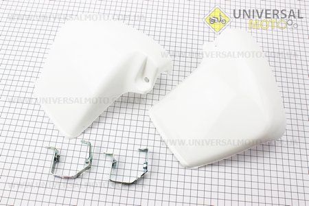 Yamaha GEAR Захист для рук комплект 2шт, БІЛИЙ. Китай (Пластик на японський скутер / UM3296-V24)