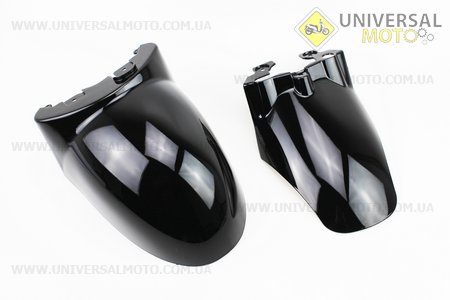 Yamaha VINO SA26 - 4т пластик - комплект фарбовані 8 деталей, ЧЕРНИЙ. Китай (Пластик на японський скутер / UM3296-V31)